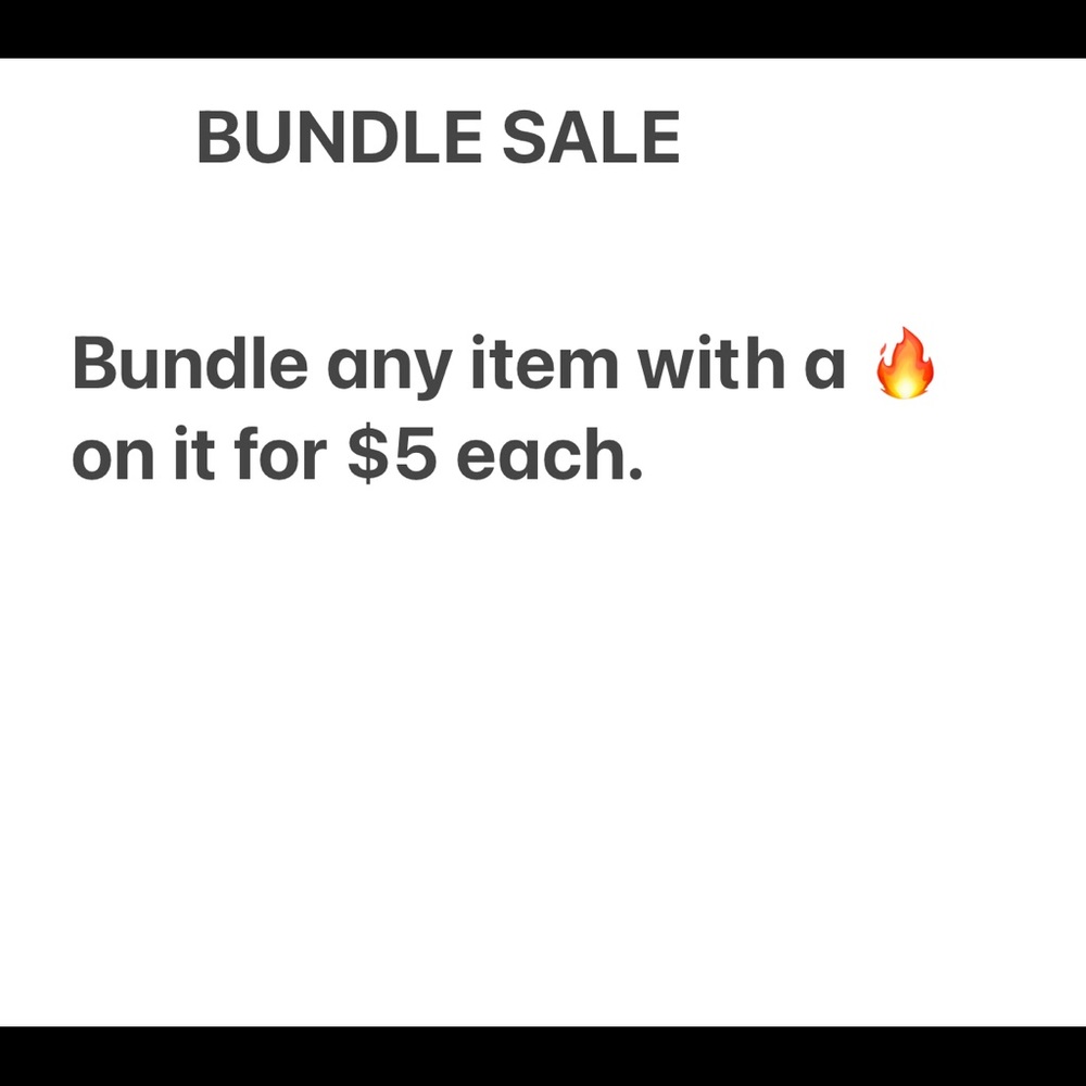 Bundle up for $5 each item